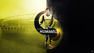Mats Hummels digital wallpaper, Mats Hummels, Borussia Dortmund, BVB, Bundesliga