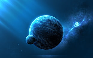earth digital wallpaper, space, planet