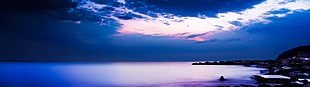 body of water during daytime, nature, landscape, multiple display, sky