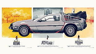 Back to the Future car wallpaper HD wallpaper