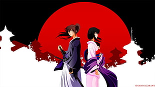 Rorouni Kenshin digital wallpaper, anime, Rurouni Kenshin