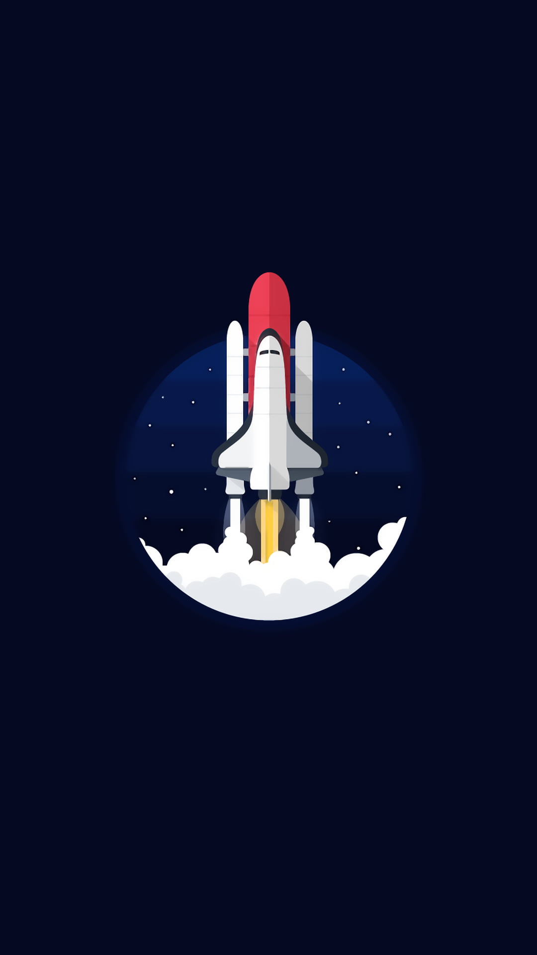 gray, red, and blue rocket illustration