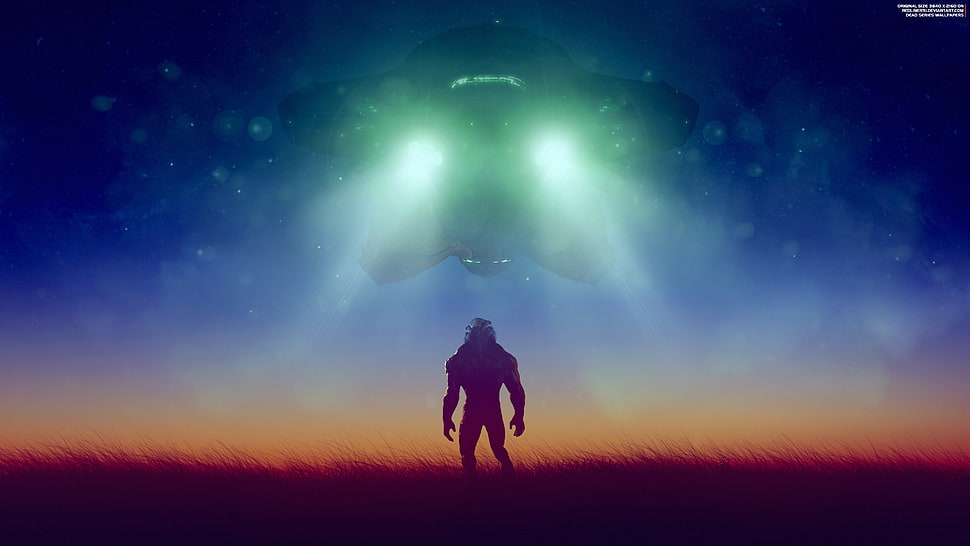 silhouette of monster, Mass Effect: Andromeda, Extermination, 4K HD wallpaper
