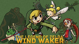 The Legend of Zelda Wind Waker digital wallpaper, The Legend of Zelda: Wind Waker, The Legend of Zelda, Link, Ganondorf
