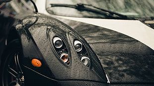 vehicle headlight, Pagani, Pagani Huayra, Huayra, rain HD wallpaper