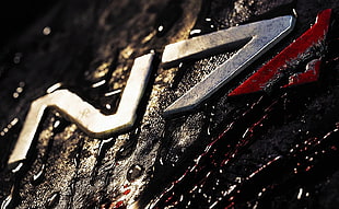 N7 logo, Mass Effect 2, Mass Effect, video games