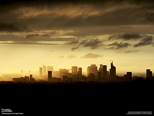glass city buildings, National Geographic, sunlight, silhouette, skyscraper
