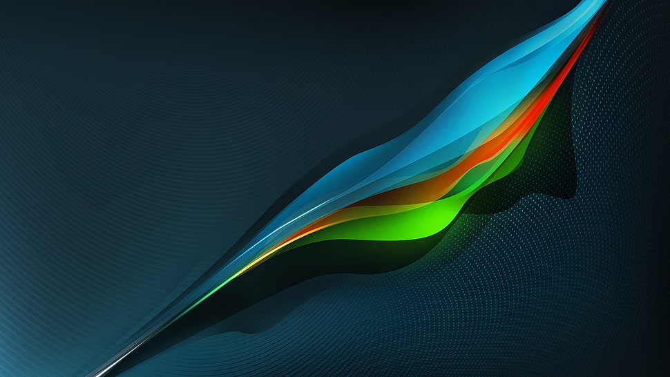 blue and multicolored digital wallpaper HD wallpaper