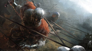 knights illustration, video games, Kingdom Come: Deliverance, Warhorse Studios HD wallpaper