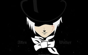 white haired male anime character, Allen Walker, D.Gray-man HD wallpaper