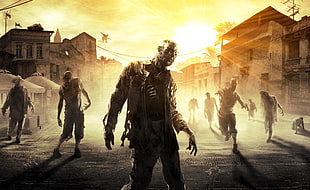 zombie digital wallpaper, Dying Light, video games