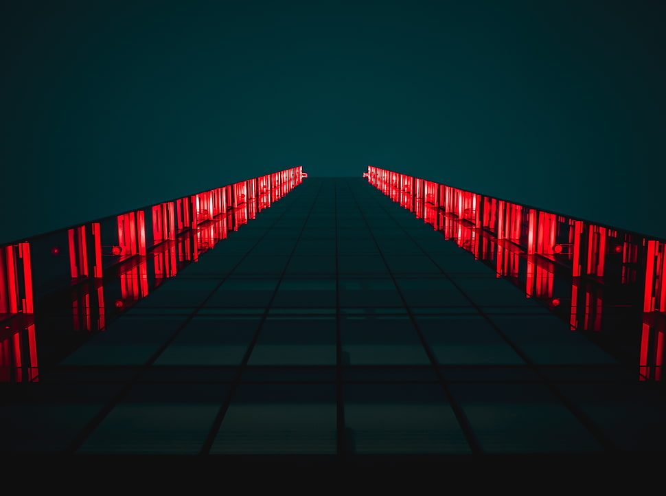 black and red surface HD wallpaper