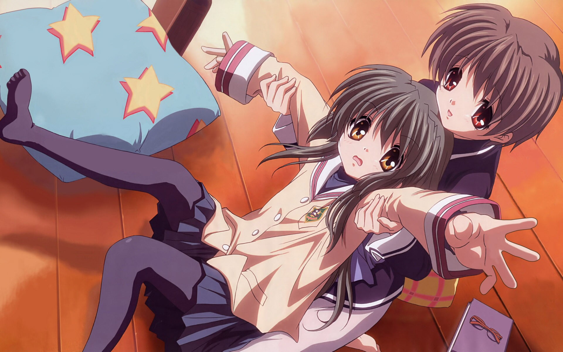 A Wide Variety of Clannad Anime Characters Wall Scroll Hanging Decor  (Tomoyo & Kyou & Nagisa 1) - Amazon.com