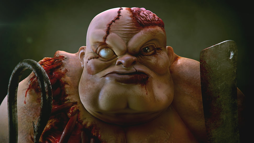 Pudge Dota 2 digital wallpaper HD wallpaper