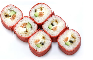 six sushi foods