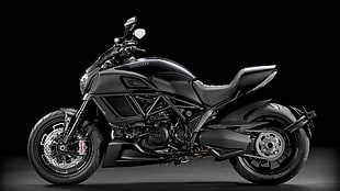 black naked motorcycle, motorcycle, Ducati, Diavel