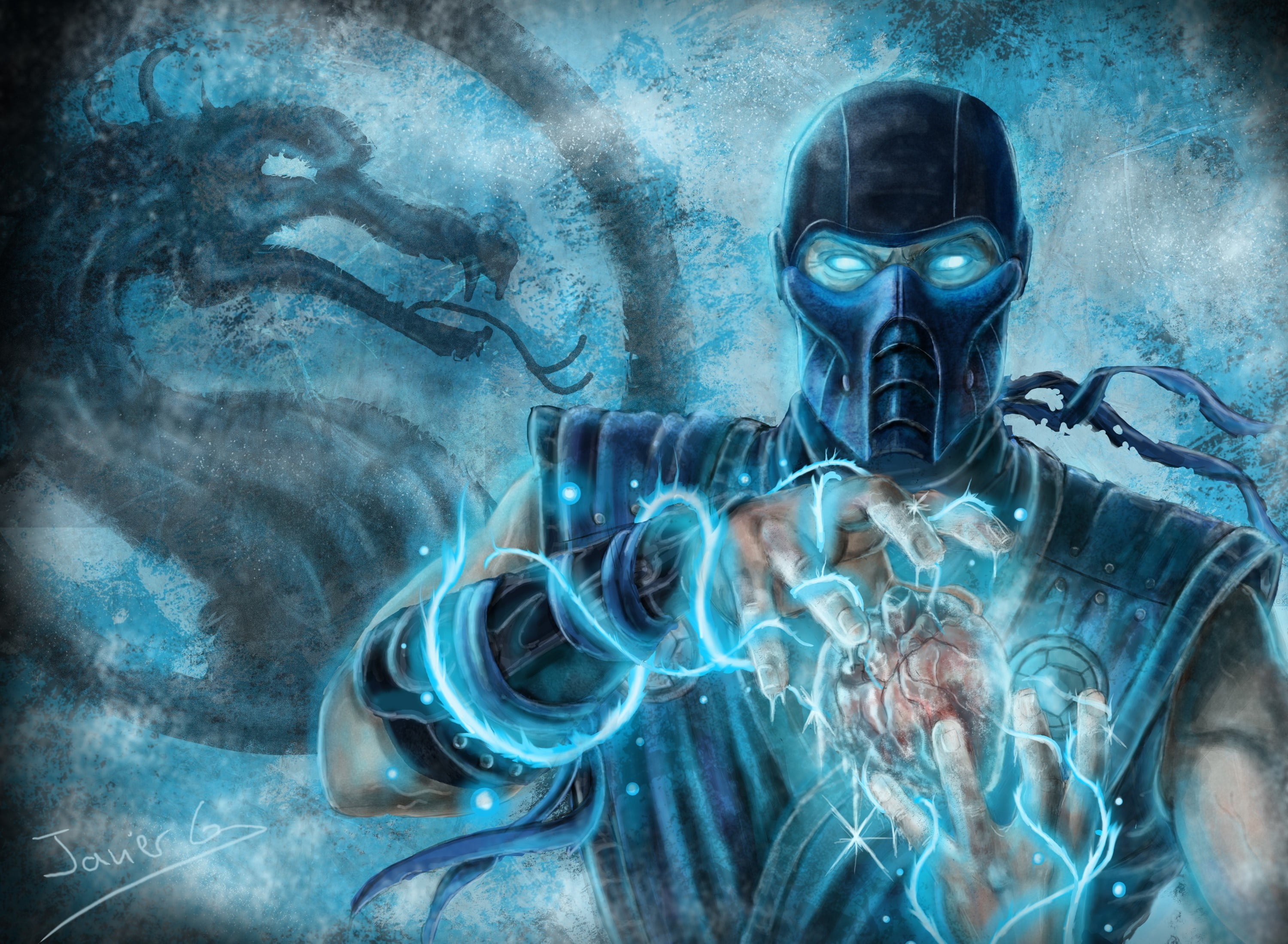 Mortal Kombat Sub Zero Fan Art Wallpaper Hd Games Wallpapers K | Sexiz Pix