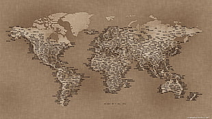 world map HD wallpaper