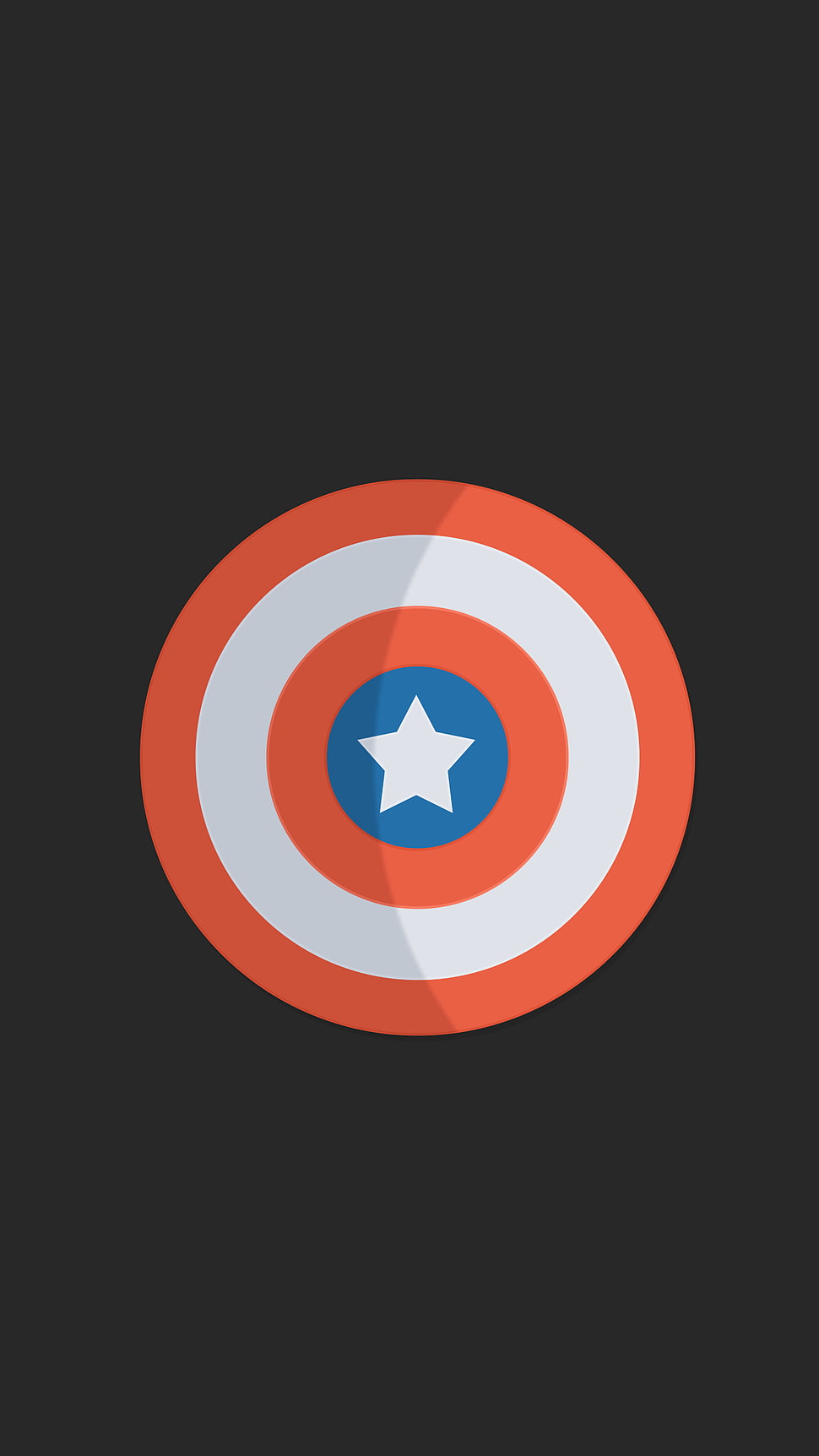 Captain America shield logo, superhero, minimalism, Captain America HD wallpaper