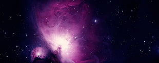 galaxy digital wallpaper, space, stars, simple background