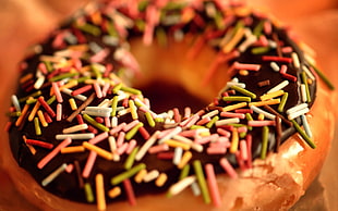 selective focus photography of doughnut