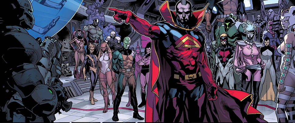 comic book illustration, Marvel Comics HD wallpaper