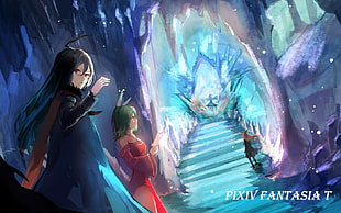 PIXIV Fantasia digital wallpaper, anime, Pixiv Fantasia, colorful