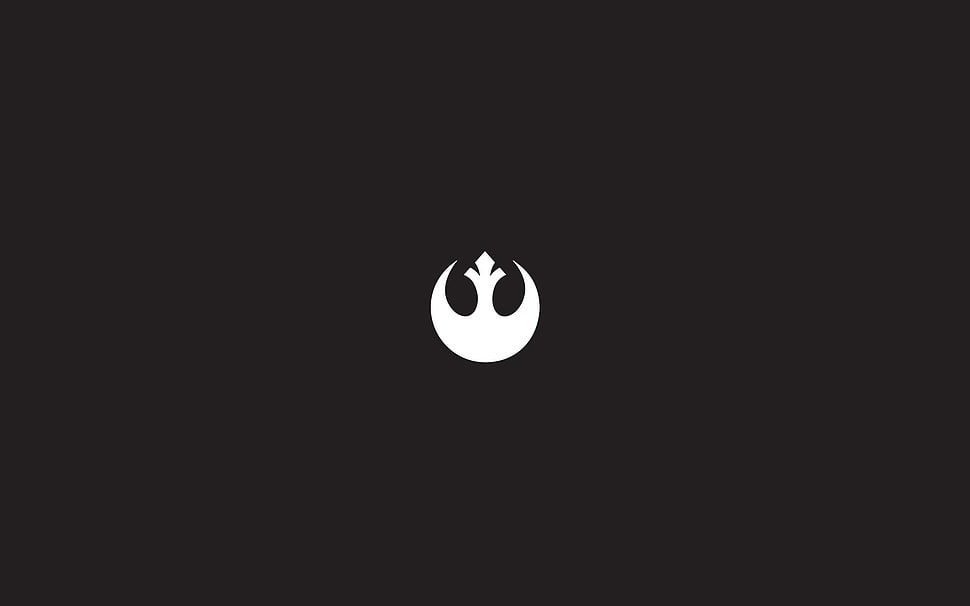white logo, Star Wars HD wallpaper