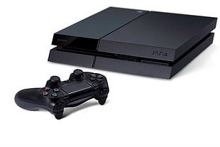 black Sony PS4 with DualShock 4, PlayStation 4, consoles, video games, Sony