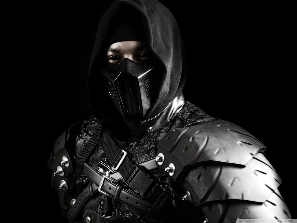 man with black mask digital wallpaper, Thief, Rogue, Noob Saibot, Mortal Kombat X HD wallpaper