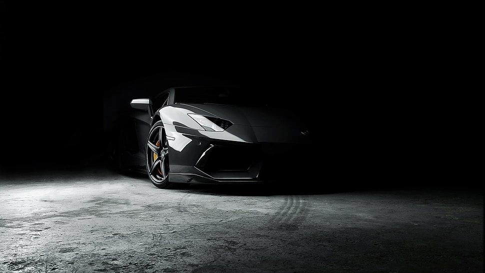 black and gray car wheel HD wallpaper