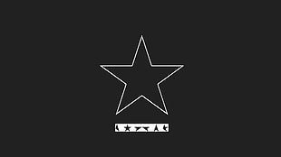 black star illustration, David Bowie