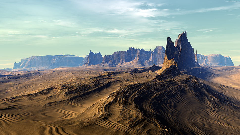 desert photo during daytime HD wallpaper