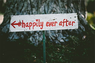 happily ever after sign HD wallpaper