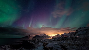 Aurora Borealis, nature, Aurora, night