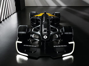 photo of black F1 Renault HD wallpaper