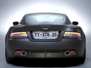 black Aston Martin car HD wallpaper