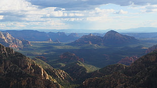 aerial view of mountain