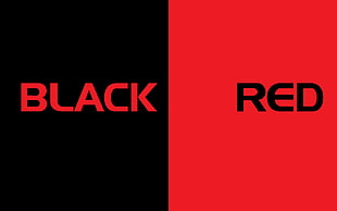 black and red background with text overlay, black, red, splitting, typography