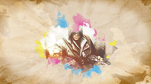 Prototype Alexis game poster, vintage, Assassin's Creed, watercolor, artwork HD wallpaper