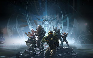 Halo game wallpape, Halo 5: Guardians, video games HD wallpaper