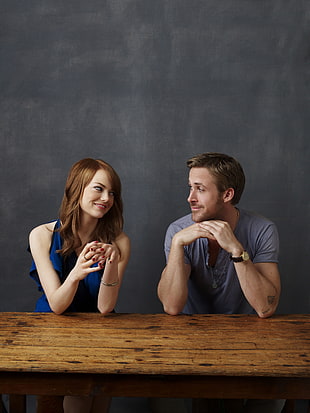 Ryan Gosling and Emma Stone HD wallpaper