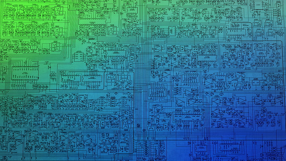 circuit board sketch HD wallpaper