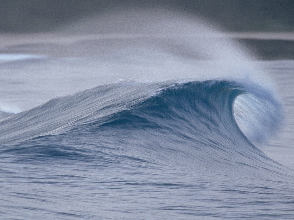 photography of ocean wave HD wallpaper