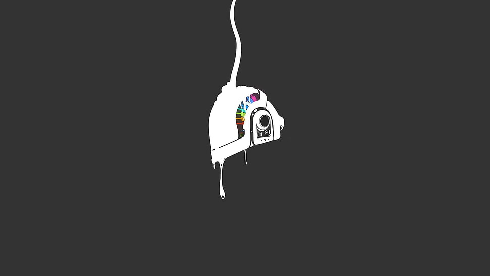 white camera, minimalism HD wallpaper