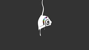 white camera, minimalism HD wallpaper