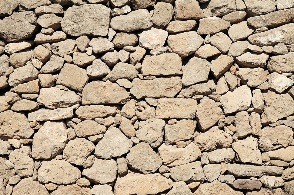 gray rocks, yellow, dry , stones, wall HD wallpaper