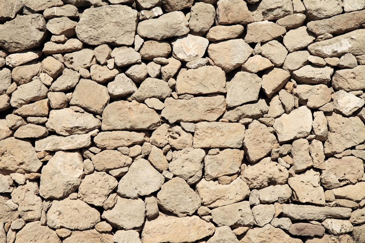 gray rocks, yellow, dry , stones, wall