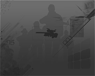 assault rifle illustration HD wallpaper