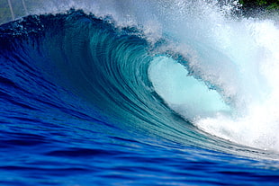 water waves illustration, sea, waves HD wallpaper